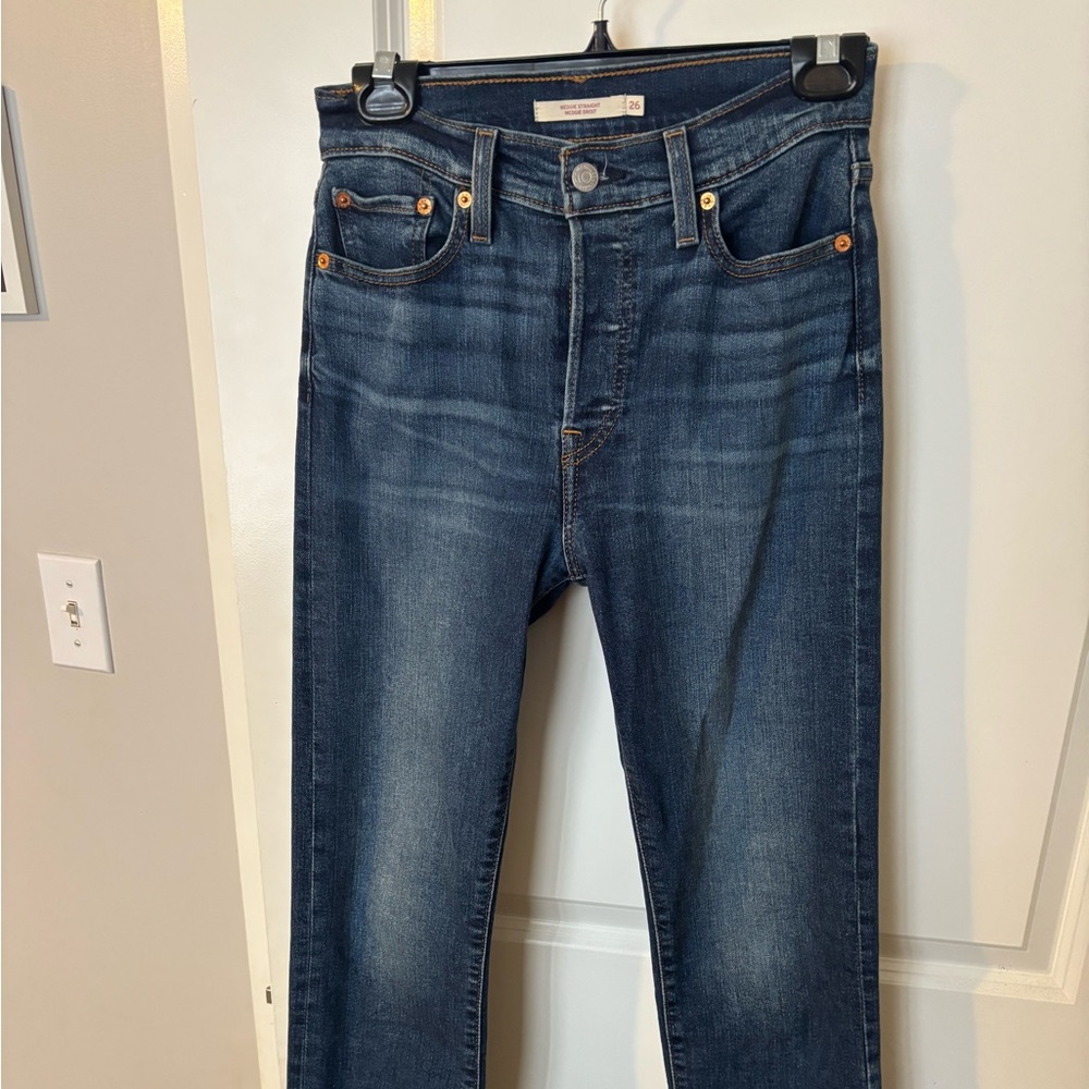 Levi's Women's Straight Leg Jeans - Dark Blue